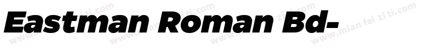 Eastman Roman Bd字体转换